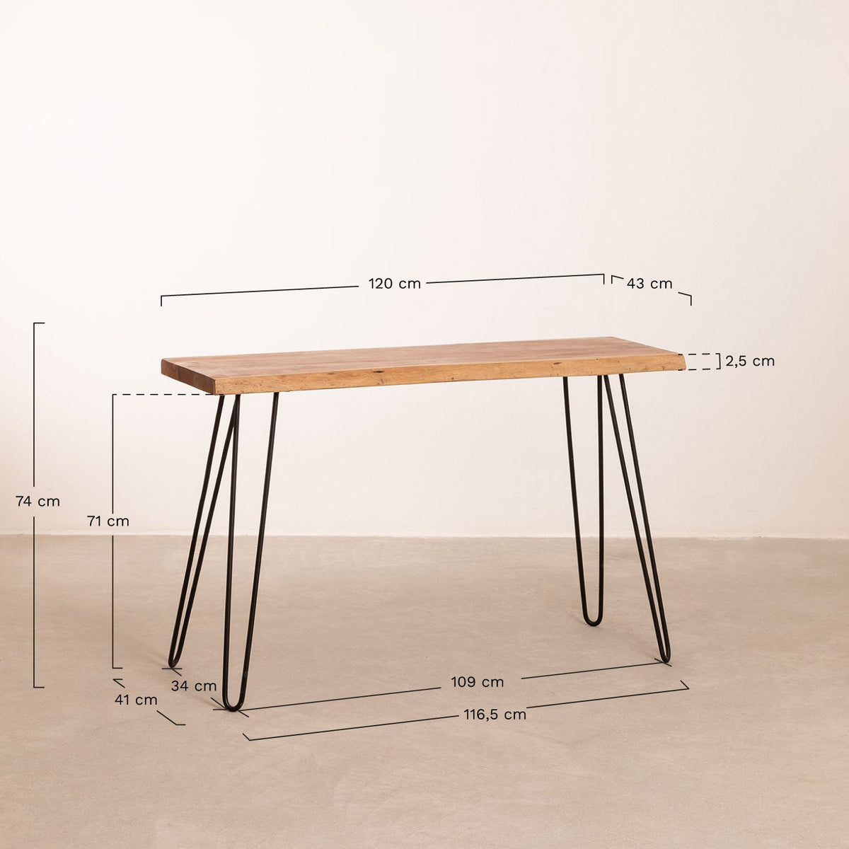 Recycled Wood Console Pek