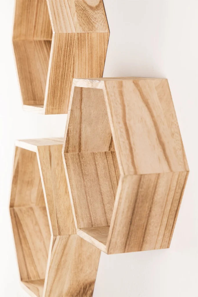Set of 3 Wall Shelves Mijali