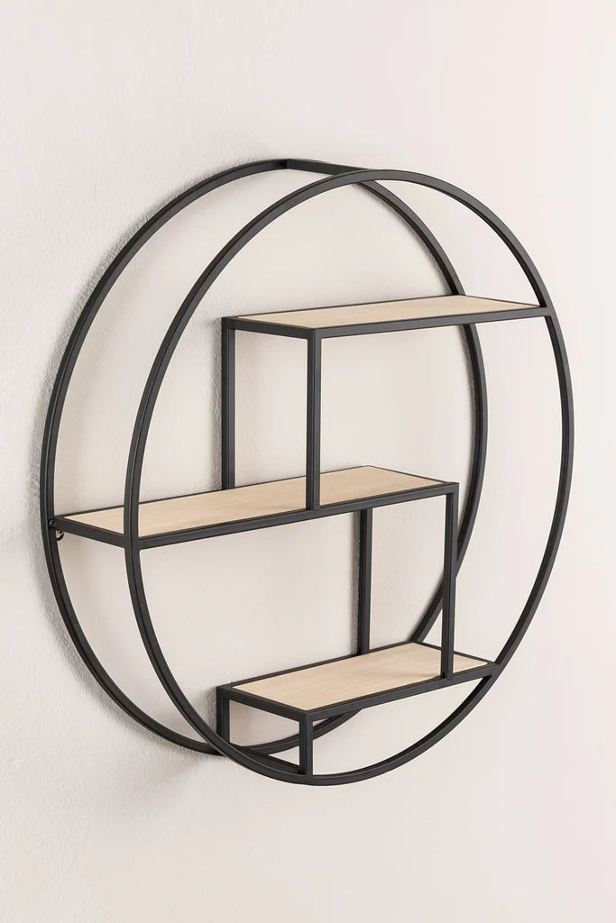 Floating Steel & Wood Wall Shelf Kafren