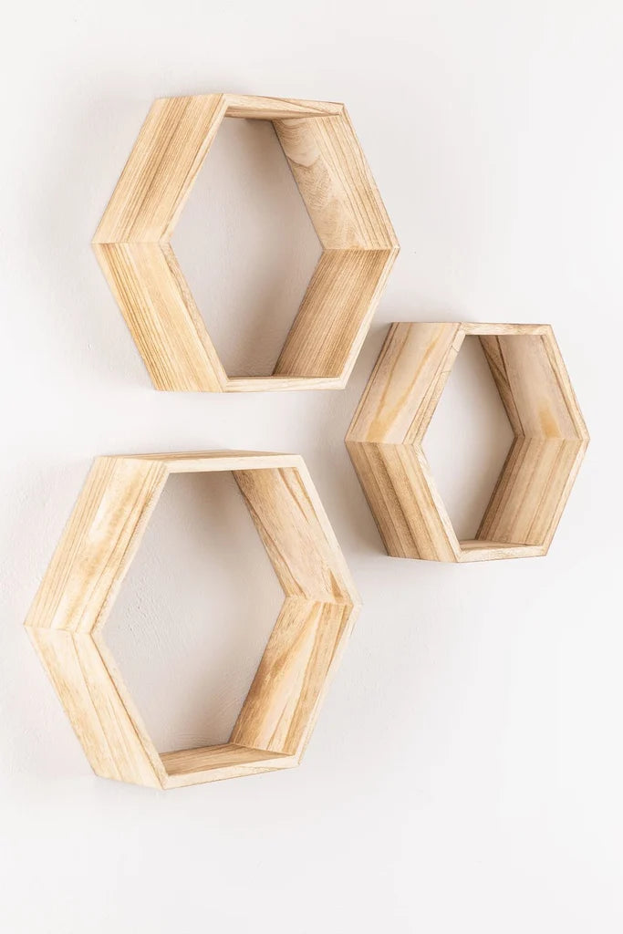 Set of 3 Wall Shelves Mijali
