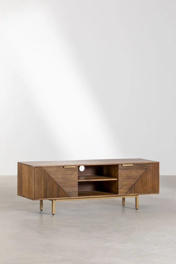 Tv cabinet in Mango Wood Baty